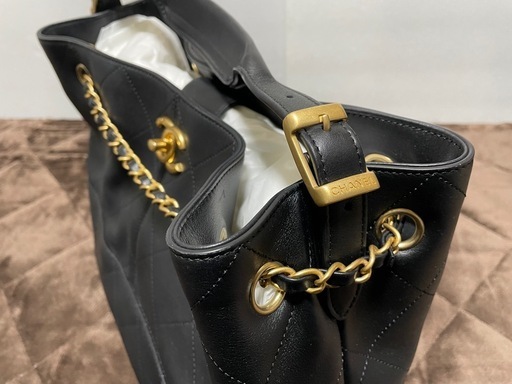 超極上　CHANEL 25A  2Way チェーンショルダー・ハンドバッグ　ブラック　カーフスキン　新品同様　正規品 超極上 CHANEL 25A 2Way チェーンショルダー・ハンドバッグ ブラック