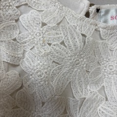 110 レースと花柄のワンピースセットの画像