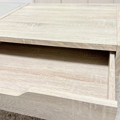 リビングテーブル 収納付き ガラス天板 ローテーブル LOWYAの画像