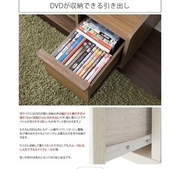 値下げ検討します　北欧可愛い　120cm白のテレビボードの画像