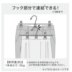 ニトリスカートズボンハンガー 77本まとめ売りの画像