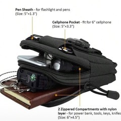 スマホベルトバッグ /ウエストポーチ多機能ストレージ付きの画像