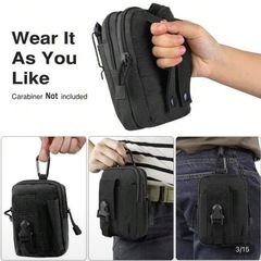 スマホベルトバッグ /ウエストポーチ多機能ストレージ付きの画像