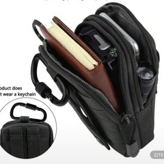 スマホベルトバッグ /ウエストポーチ多機能ストレージ付きの画像