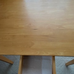 【売却済】【美品】2人用ダイニングテーブル+椅子2脚付の画像