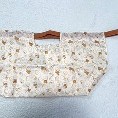 【新品】リラックマ巾着型BIGお買い物バッグ エコバッグの画像