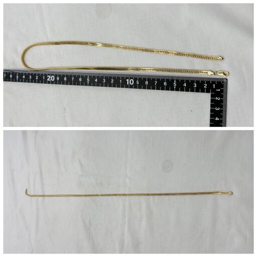 【❗️✨K14デザインネックレス✨❗️】 ✨約50cm・約19g ゴールドチェーンアクセサリー❗️
