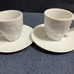 ネスプレッソのカップ&ソーサーの画像