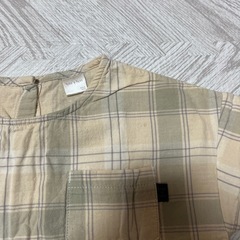チェック柄 半袖トップス 100cmの画像