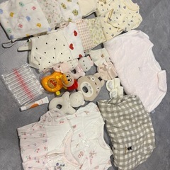 出産準備 女の子　ベビー用品 ベビーベッド付の画像