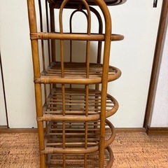 昭和レトロ可愛いスリッパラックの画像