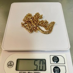 K18 喜平ネックレス 6面ダブル 50g 50cm 造幣局刻印ありの画像