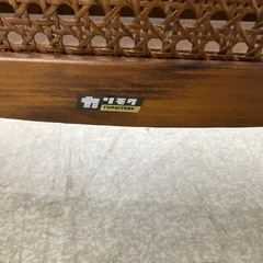 今2603-302 カリモク オールド ヴィンテージ マガジンラック メッシュ キズ汚れ有りの画像