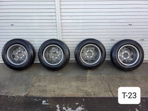 T-23.185/75R15 ダンロップ エナセーブ タイヤホイールセット 6穴 4本
