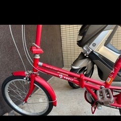 折りたたみ自転車の画像