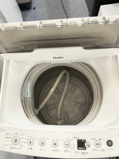 北九州市内配送無料　保証付き Haier 4.5kg 全自動洗濯機 JW-HS45B 2022年製 ハイアール