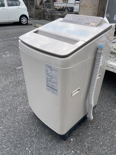 北九州市内配送無料　保証付き パナソニックNA-FA100H3-N 全自動洗濯機 シャンパン [洗濯10.0kg /乾燥機能無 /上開