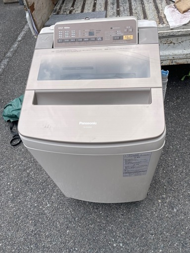 北九州市内配送無料　保証付き パナソニックNA-FA100H3-N 全自動洗濯機 シャンパン [洗濯10.0kg /乾燥機能無 /上開