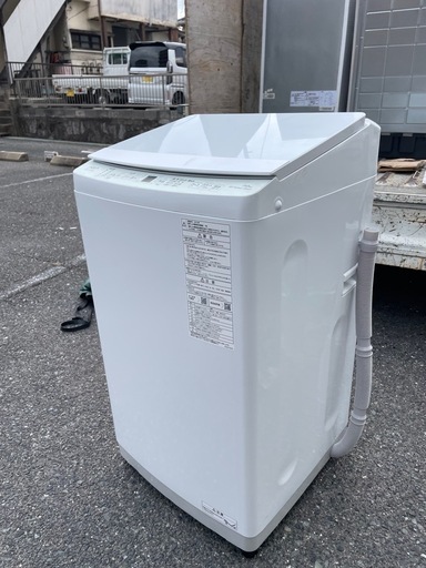 北九州市内配送無料　保証付き AQUA 2022年製 7.0kg全自動洗濯機 ホワイト AQW-S70E3(W)