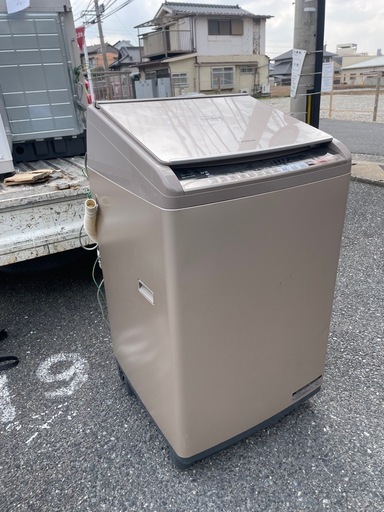 北九州市内配送無料　保証付き 日立BW-DV100B-N 縦型洗濯乾燥機 ビートウォッシュ シャンパン [洗濯10.0kg /乾燥5.