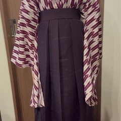 1度着用！矢絣  レトロ ハイカラさん 卒業式 袴 上下セット 帯付きの画像