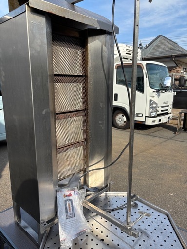 POTIS 業務用ケバブグリル LPガス 4バーナー ドネルケバブ キッチンカー