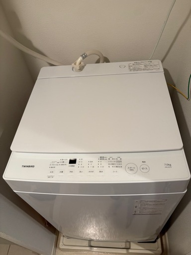 2024年製 ツインバード 7kg 洗濯機 WM-ED70