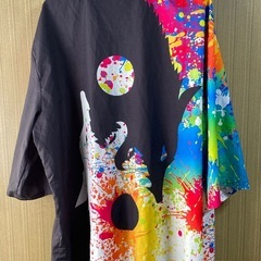 メンズ用和装オオカミ＆宝石のオパールアクセサリーセットの画像