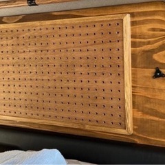 トヨタハイエース200系木製コンソールボックスシフトノブ窓埋めパネルサイドテーブ
の画像