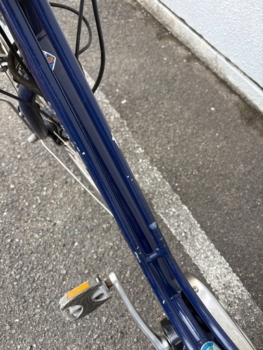 ブリヂストン 電動自転車 26インチ CB6B37 青 前カゴあり 充電器付き
