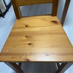 ⑥ IKEA ダイニングテーブル＆ダイニングチェア（2脚）の画像