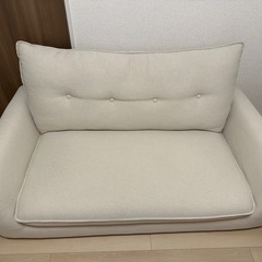 【無料】今日〜明日引取希望　シングルベッド（スプリングマットレス付）＋2人掛けソファの画像