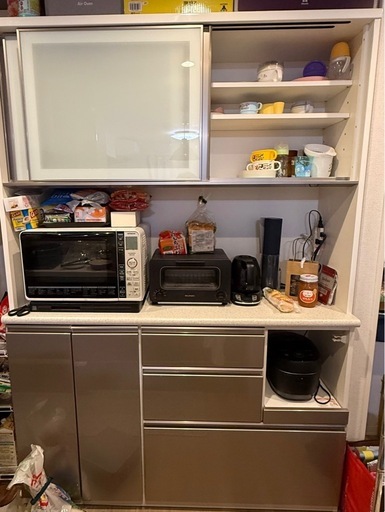 美品】 食器棚