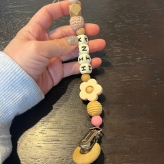 オーダーメイド✨おしゃぶりホルダー✨歯固めストラップ✨の画像
