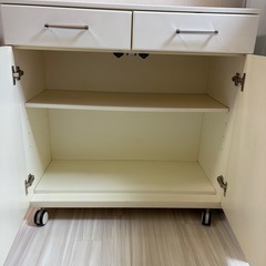 ニトリ　　　キャスター付きキッチンカウンターの画像