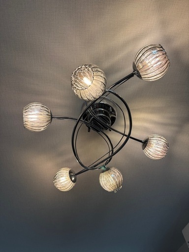 シャンデリア 6灯 LED電球対応 口金G9対応 幅700cm aircorno014
