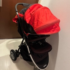 三輪ベビーカー　
赤 の画像