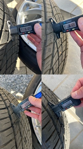 RAYS HOMURA 2x7 19インチ 8J +48 PCD114.3 コンチネンタル 225/45R19 バリ山 4本セット ホ