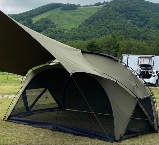 Tomount G-Moon  TCテント 、ユニジアヘキサタープ tc オプション付き