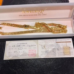 18金喜平ネックレスの画像
