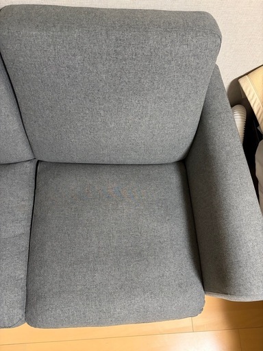 【美品】　ニトリ　2人用　ソファベッド 　グレー 幅150cm