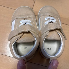 ベビースニーカー(ベージュ)の画像