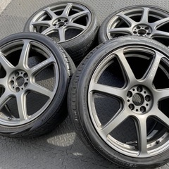 深リム ＷＯＲＫ エモーションＴ７Ｒ！！カスタムペイント ツライチ スタンス カスタム ヘラフラ 高級 プリウス ５０ ３０ ウィッシュ ＣＴ２００ｈ カローラ スポーツ ツーリング レガシィ インプレッサ ＦＴ８６ ＧＲ８６ ＢＲＺ フォレスター 等！！ 
の画像