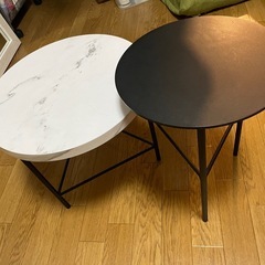 LOWYA大理石柄ネストテーブルの画像