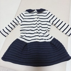 プチバトー　ボーダー　ワンピースの画像