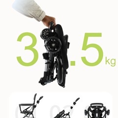 ポータブルベビーカー  軽量折りたたみベビーカーの画像