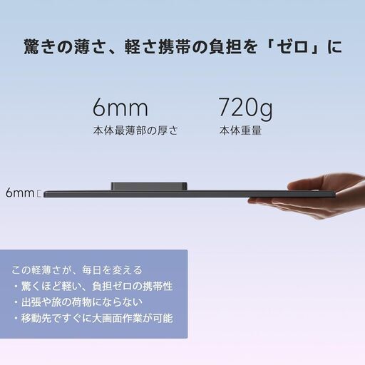 【AOC モバイルモニター】15.6インチ1920*1080モバイルディスプレイIPS液晶パネルポータブルモニター USB Type-C micro HDMI
