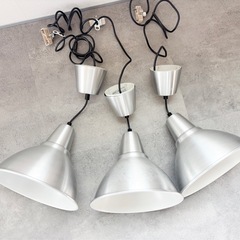 IKEA　Foto ペンダントランプ　シルバー　アルミカラー【オールドIKEA】の画像