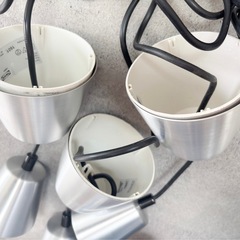 IKEA　Foto ペンダントランプ　シルバー　アルミカラー【オールドIKEA】の画像