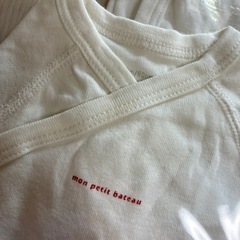 プチバトー　新生児肌着　美品の画像